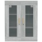 vidaXL Armario de pared colgante gris Sonoma 69,5x34x90 cm vidaXL Armario de pared colgante gris Sonoma 69,5x34x90 cm