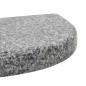 vidaXL Base de sombrilla de granito semicircular gris 10 kg vidaXL Base de sombrilla de granito semicircular gris 10 kg
