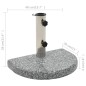 vidaXL Base de sombrilla de granito semicircular gris 10 kg vidaXL Base de sombrilla de granito semicircular gris 10 kg