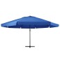 vidaXL Sombrilla de jardín con palo de aluminio azul azure 600 cm vidaXL Sombrilla de jardín con palo de aluminio azul azure 600 cm