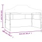 vidaXL Carpa plegable profesional con 3 paredes acero color crema 3x4m vidaXL Carpa plegable profesional con 3 paredes acero color crema 3x4m