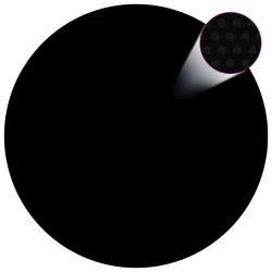 vidaXL Cubierta de piscina PE negra 210 cm