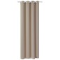 vidaXL Cortina opaca con ojales de metal crema 270x245 cm 
