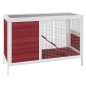 vidaXL Conejera de madera maciza de pino mocha 103x44x69,5 cm