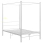 vidaXL Estructura de cama con dosel metal blanco 120x200 cm vidaXL Estructura de cama con dosel metal blanco 120x200 cm