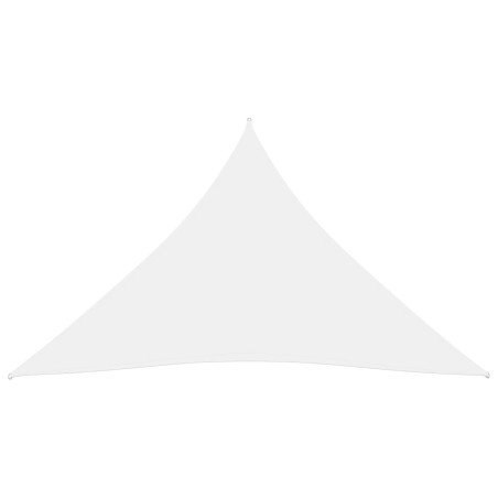 vidaXL Toldo de vela triangular tela Oxford blanco 6x6x6 m