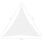 vidaXL Toldo de vela triangular tela Oxford blanco 6x6x6 m vidaXL Toldo de vela triangular tela Oxford blanco 6x6x6 m