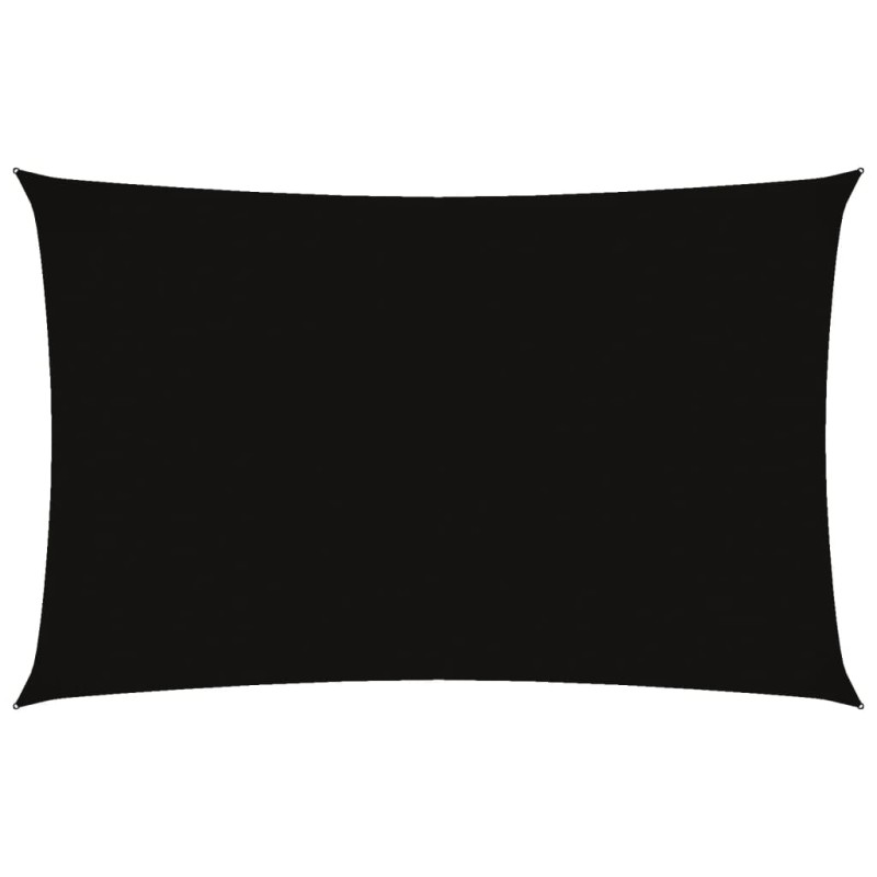 vidaXL Toldo de vela rectangular tela Oxford negro 2,5x5 m vidaXL Toldo de vela rectangular tela Oxford negro 2,5x5 m