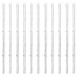 vidaXL Valla de alambre y postes acero galvanizado plateado 25x1,25 m vidaXL Valla de alambre y postes acero galvanizado plateado 25x1,25 m