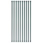 vidaXL Postes de jardín 10 unidades 1 m metal verde vidaXL Postes de jardín 10 unidades 1 m metal verde