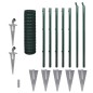 vidaXL Euro Valla de acero verde 10x1 m vidaXL Euro Valla de acero verde 10x1 m