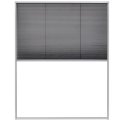 vidaXL Mosquitera plisada para ventanas aluminio 80x100cm 