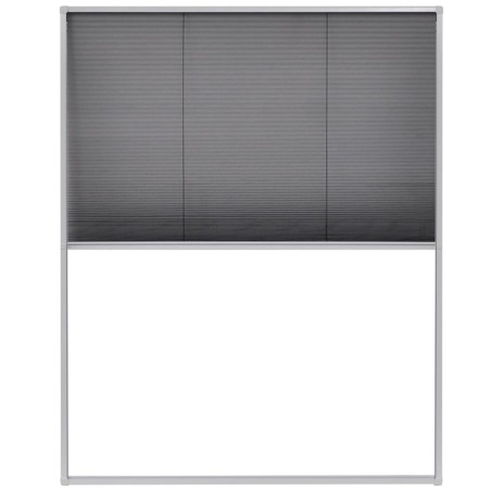 vidaXL Mosquitera plisada para ventanas aluminio 80x100cm 