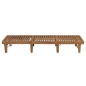 vidaXL Tumbona plegable con cojín madera maciza de acacia vidaXL Tumbona plegable con cojín madera maciza de acacia