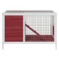 vidaXL Conejera de madera maciza de pino mocha 103x44x69,5 cm