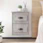 vidaXL Mesita de noche de pared 2 uds gris hormigón 41,5x36x53 cm vidaXL Mesita de noche de pared 2 uds gris hormigón 41,5x36x53 cm