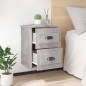 vidaXL Mesita de noche de pared 2 uds gris hormigón 41,5x36x53 cm vidaXL Mesita de noche de pared 2 uds gris hormigón 41,5x36x53 cm