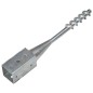 vidaXL Picas de tierra 2 unidades acero galvanizado plateado 7x7x56 cm vidaXL Picas de tierra 2 unidades acero galvanizado plateado 7x7x56 cm