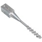 vidaXL Picas de tierra 2 unidades acero galvanizado plateado 7x7x56 cm vidaXL Picas de tierra 2 unidades acero galvanizado plateado 7x7x56 cm