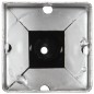 vidaXL Picas de tierra 2 unidades acero galvanizado plateado 7x7x56 cm vidaXL Picas de tierra 2 unidades acero galvanizado plateado 7x7x56 cm