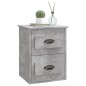 vidaXL Mesita de noche de pared 2 uds gris hormigón 41,5x36x53 cm vidaXL Mesita de noche de pared 2 uds gris hormigón 41,5x36x53 cm