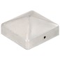 vidaXL Tapas para postes de valla 6 uds metal galvanizado 71x71mm vidaXL Tapas para postes de valla 6 uds metal galvanizado 71x71mm