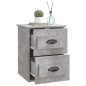 vidaXL Mesita de noche de pared 2 uds gris hormigón 41,5x36x53 cm vidaXL Mesita de noche de pared 2 uds gris hormigón 41,5x36x53 cm