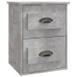 vidaXL Mesita de noche de pared 2 uds gris hormigón 41,5x36x53 cm vidaXL Mesita de noche de pared 2 uds gris hormigón 41,5x36x53 cm