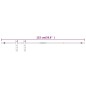 vidaXL Kit mini puerta corredera armario acero carbono blanco 152 cm vidaXL Kit mini puerta corredera armario acero carbono blanco 152 cm