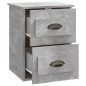 vidaXL Mesita de noche de pared 2 uds gris hormigón 41,5x36x53 cm vidaXL Mesita de noche de pared 2 uds gris hormigón 41,5x36x53 cm