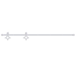 vidaXL Kit herrajes para puertas correderas de acero blanco 183 cm