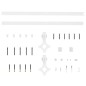vidaXL Kit herrajes para puertas correderas de acero blanco 183 cm vidaXL Kit herrajes para puertas correderas de acero blanco 183 cm