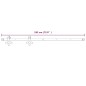vidaXL Kit herrajes para puertas correderas de acero blanco 183 cm vidaXL Kit herrajes para puertas correderas de acero blanco 183 cm