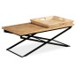 vidaXL Mesa de centro de madera de mango maciza 110x55x42 cm vidaXL Mesa de centro de madera de mango maciza 110x55x42 cm