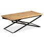 vidaXL Mesa de centro de madera de mango maciza 110x55x42 cm vidaXL Mesa de centro de madera de mango maciza 110x55x42 cm