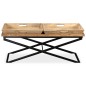 vidaXL Mesa de centro de madera de mango maciza 110x55x42 cm vidaXL Mesa de centro de madera de mango maciza 110x55x42 cm