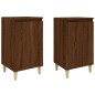 vidaXL Mesitas de noche 2 uds madera color roble marrón 40x35x70 cm vidaXL Mesitas de noche 2 uds madera color roble marrón 40x35x70 cm