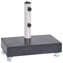 vidaXL Base de sombrilla granito negra 45x25x8 cm