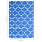 vidaXL Alfombra de exterior PP azul 160x230 cm vidaXL Alfombra de exterior PP azul 160x230 cm