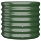 vidaXL Jardinera de acero con recubrimiento en polvo verde 40x40x36 cm vidaXL Jardinera de acero con recubrimiento en polvo verde 40x40x36 cm