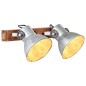 vidaXL Lámpara de pared industrial plateado 45x25 cm E27 vidaXL Lámpara de pared industrial plateado 45x25 cm E27