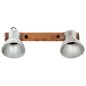 vidaXL Lámpara de pared industrial plateado 45x25 cm E27 vidaXL Lámpara de pared industrial plateado 45x25 cm E27