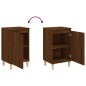 vidaXL Mesitas de noche 2 uds madera color roble marrón 40x35x70 cm vidaXL Mesitas de noche 2 uds madera color roble marrón 40x35x70 cm