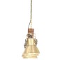vidaXL Lámpara de techo industrial madera de mango latón E27 vidaXL Lámpara de techo industrial madera de mango latón E27