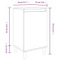 vidaXL Mesitas de noche 2 uds madera color roble marrón 40x35x70 cm vidaXL Mesitas de noche 2 uds madera color roble marrón 40x35x70 cm
