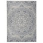 vidaXL Alfombra de exterior de tejido plano rayas azules 200x280 cm