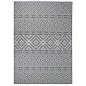vidaXL Alfombra de exterior de tejido plano rayas azules 140x200 cm vidaXL Alfombra de exterior de tejido plano rayas azules 140x200 cm