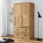 vidaXL Armario VIGO madera maciza de pino 90x55x176 cm vidaXL Armario VIGO madera maciza de pino 90x55x176 cm