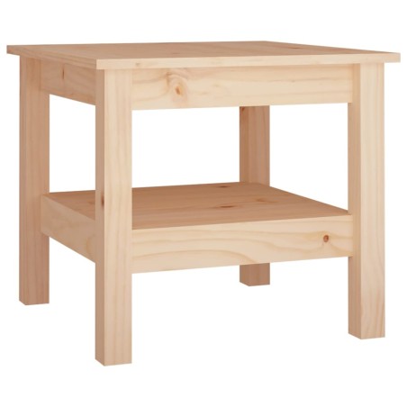 vidaXL Mesa de centro de madera maciza de pino 45x45x40 cm