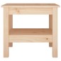 vidaXL Mesa de centro de madera maciza de pino 45x45x40 cm